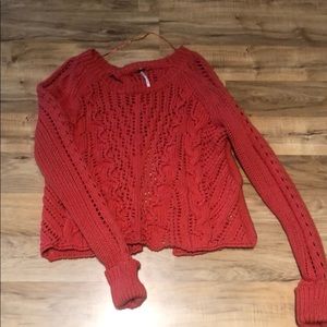 Free People Open back sweater